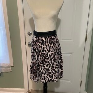 Leopard print skirt